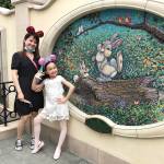 Liu Jiali, 39, and her daughter Margaret Liu, 8, were on a Disneyland trip before Margarets long-awaited return to second grade. (Alice Su/Los Angeles Times)