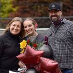 DAN HAMMOCK | GRAYS HARBOR NEWS GROUP                                 Montesano High School senior Kate Klinger and her parents.
