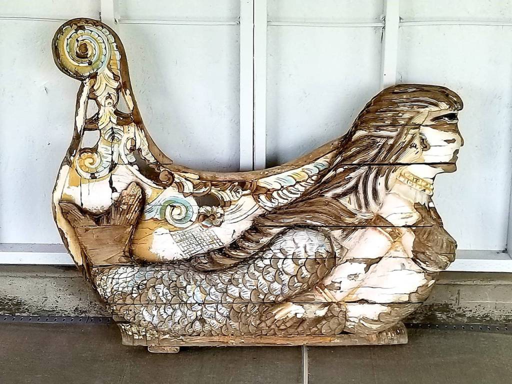 Courtesy photo                                This wooden corner post topper came from a carousel that was used in Egypt during Napoleons invasion and colonization between 1798 and 1801.