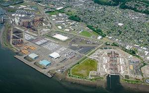COURTESY PHOTO                                 The Port of Grays Harbor has been awarded a $50,000 grant to complete the East Terminal 4 cargo yard expansion plan. The plan will address options for incorporating the 55-acre former Department of Transportation 520 floating bridge pontoon construction site into the Ports existing marine terminal complex.