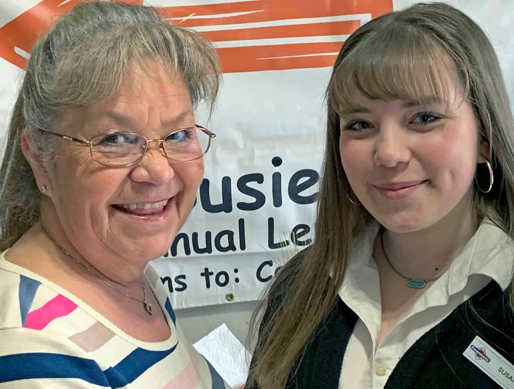 Kat Bryant | Grays Harbor News Group                                SusanMarie poses with her grandmother, Ann Peery, who has supported her efforts from the beginning.