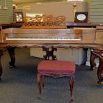 Photo by John Shaw                                 This rosewood square grand piano, originally owned by Carl S. and Belle Weatherwax, was recently donated to the Aberdeen Museum of History by Tom Quigg, who purchased the piano from his great aunt and uncle in 1975.