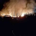 COURTESY MASON COUNTY SHERIFFS OFFICE                                 Human remains were found at the scene of a fiery domestic violence situation on Chenois Valley Road north of Hoquiam.