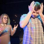 “Constellations” is a one-act drama for teens and adults featuring Julayne Fleury as Marianne, a Cambridge cosmologist, and Casey Bronson as Roland, a beekeeper. (Photos by Bri Bonnell)
