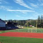 Ryan Sparks | The Daily WorldRottle Field at Montesano High School sits empty on Wednesday afternoon. Though the Governors Office issued new Safe Start Plan updates for high school sports this week, school officials say prep sports are still not likely to begin until January.