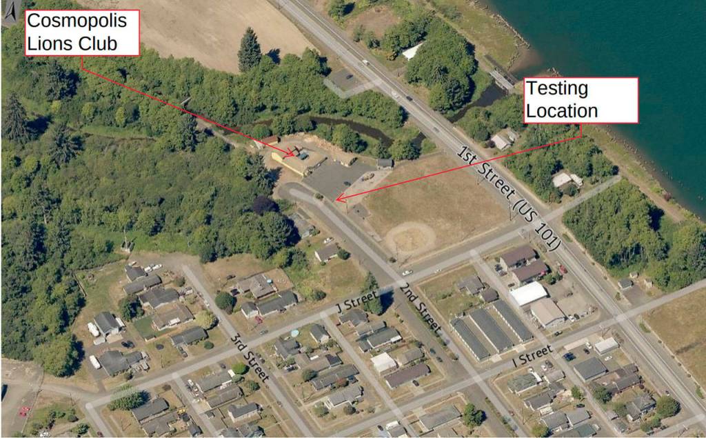 Lions Club testing site in Cosmopolis.