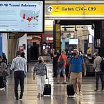Airports and airlines take precautions to keep customers and employees safe during the coronavirus pandemic at places such as Newark Liberty airport in New Jersey.