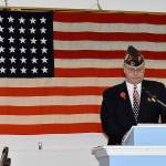 DAN HAMMOCK | THE DAILY WORLD 
Veterans were honored at the Aberdeen VFW post Wednesday. Former post commander Jim Daly read the history of Veterans Day as part of the ceremony.