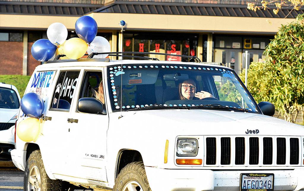 (Richelle Barger) AHS freshman Kailey Pendergrass, driven by her mother, Sarah Pendergrass