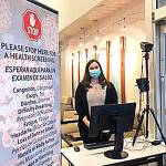 Summit Pacific's Urgent Care entrance screening station is one of five in the Elma medical complex. (Courtesy photo)