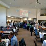PHOTO COURTESY OF IMMANUEL BAPTIST CHURCH 
Attendees line up for Thanksgiving dinner at Immanuel Baptist Church during a previous years festivities. Though the church has had to adjust its popular annual holiday event due to coronavirus concerns, it will giving out Thanksgiving dinner from 12-3 p.m.