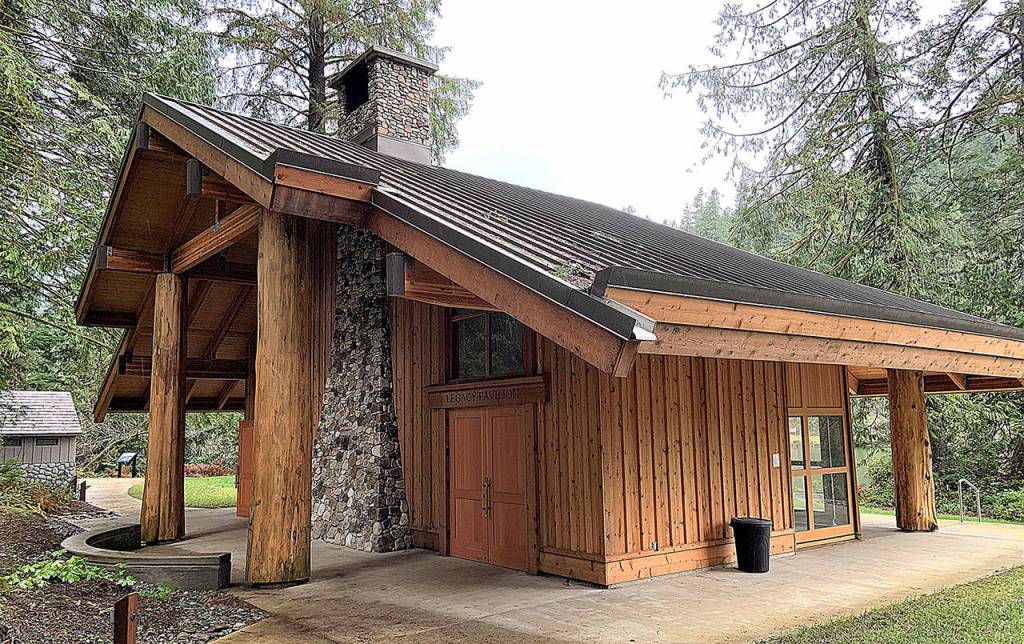 KAT BRYANT | THE DAILY WORLD 
Will and Anne Foster donated time, expertise and funds to make the Legacy Pavilion a reality at Lake Sylvia State Park.