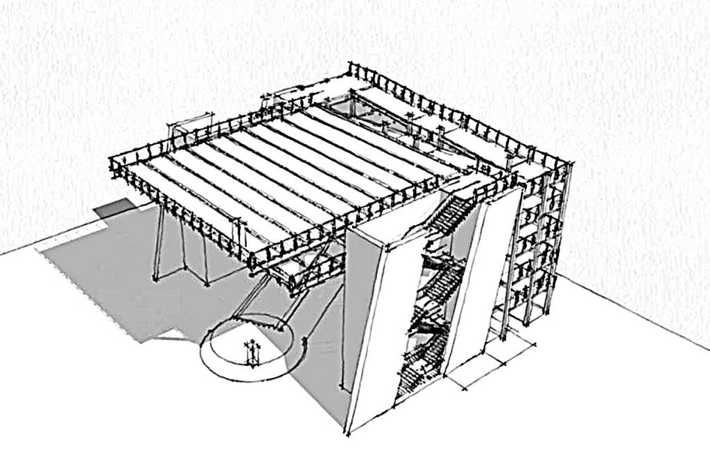 The proposed structure would have a minimum capacity for 1,000 people per FEMA requirements with an ultimate capacity of 2,000 people. (Courtesy of Rice Fergus Miller)