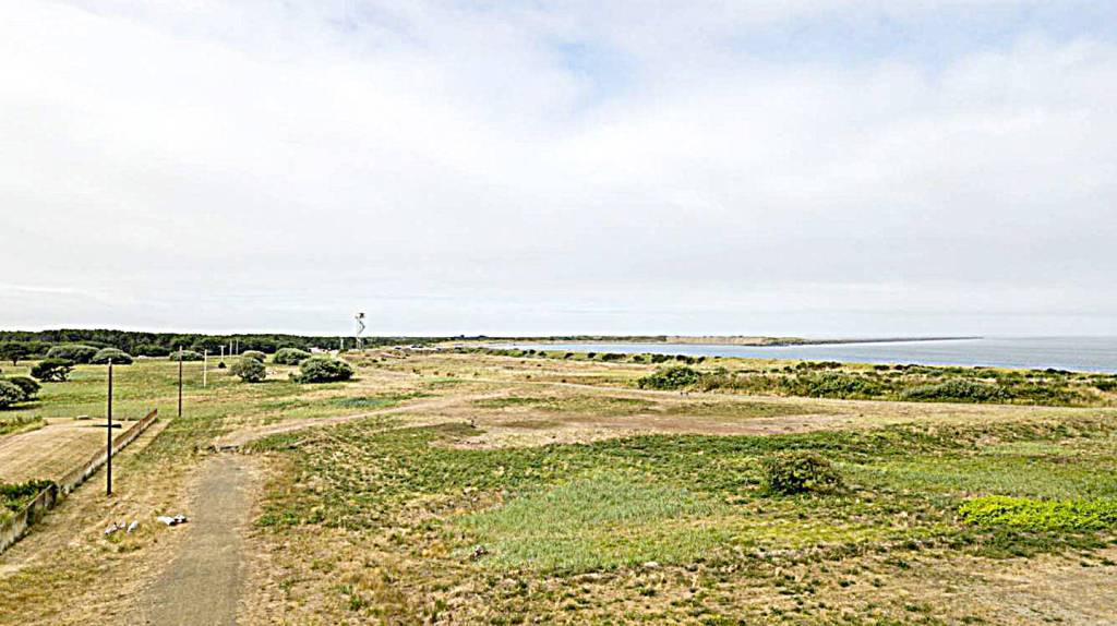 The proposed site for a tsunami evacuation structure sits on a parcel, owned by the City of Westport, between the marina district and the beach.