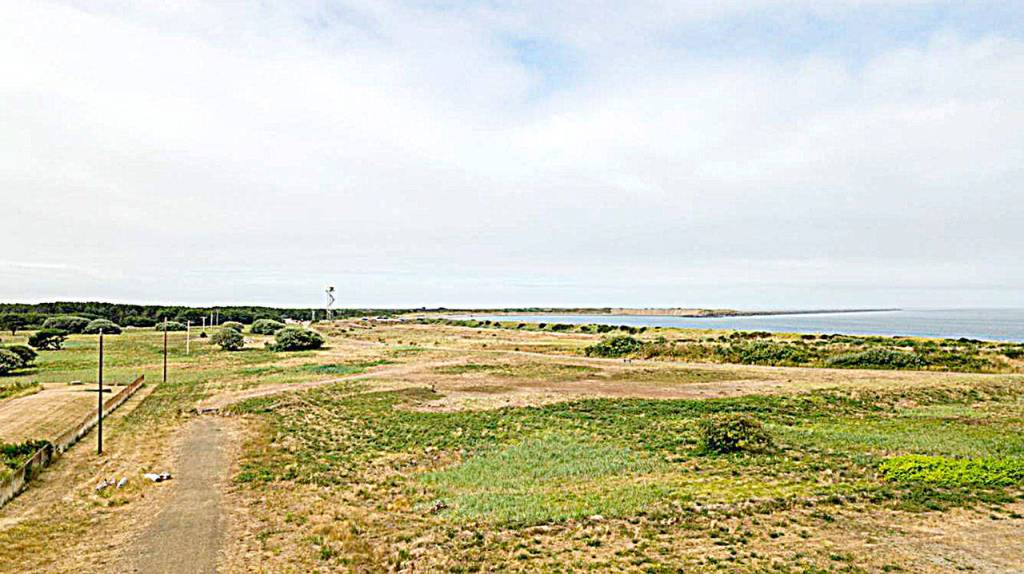 The proposed site for a tsunami evacuation structure sits on a parcel, owned by the City of Westport, bitween the marina district and the beach.