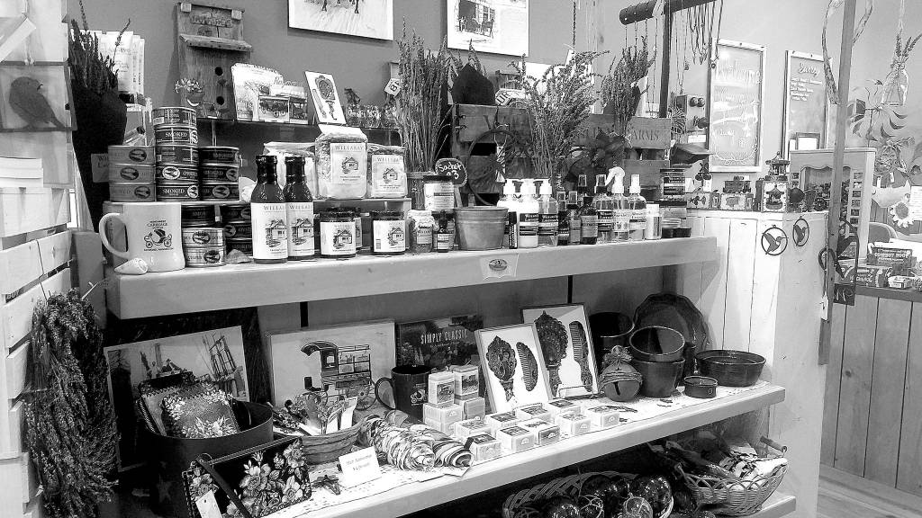 Photo by Laurie Bowman
The Northwest Carriage Museums gift shop carries numerous locally raised or made items, ranging from oysters to soaps to pottery.