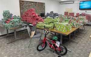 COURTESY PHOTOs 
The Aberdeen Police Departments giving tree brought in more than $3,500 from community members and local businesses to provide gifts for local families in need.