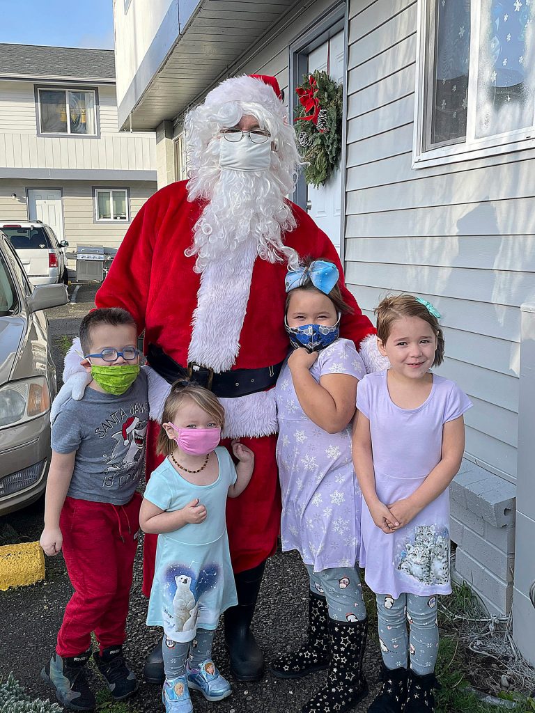 Santa and his elves delivered the Aberdeen Police Departments giving tree gifts to six families and 17 kids Dec. 12.