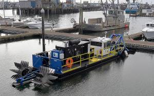 DAN HAMMOCK | THE DAILY WORLD
The long-awaited dredging of the Westport Marina, which began in August 2019, is complete. The Port of Grays Harbor said it's the first time the boat basin has been dredged"to proper depth" in 40 years.