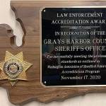 COURTESY PHOTO 
The Grays Harbor County Sheriffs Office was recently accredited by the Washington Association of Sheriffs and Police Chiefs for operating under best practices and standards for law enforcement.
