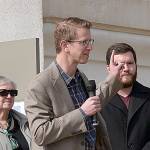 DAN HAMMOCK | THE DAILY WORLD 
Congressman Derek Kilmer at the Grays Harbor Lighthouse in March 2019, discussing the recently-passed Maritime Washington National Heritage Act. Public forums to discuss a plan for the National Heritage Area created by the Act, which includes the Grays Harbor County coast, begin in January.