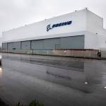A car passes by Boeings Advanced Developmental Composites facility on East Marginal Way S. in Seattle on Tuesday, Jan. 5, 2020. The building has housed many secretive research projects. It was here Boeing perfected the manufacturing methods used to fabricate large parts of the B-2 Stealth bomber in the early 1990s and the wings of the 787 in the 2000s. Boeing now plans to close the facility. (Ellen M. Banner/Seattle Times/TNS)