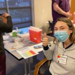 COURTESY SUMMIT PACIFIC MEDICAL CENTER 
Kaylyn Wayman, ARNP and Primary Care Provider at Summit Pacific Medical Center, was among the first-phase personnel to get her COVID-19 vaccination at the hospital.