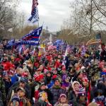 PHOTO BY PHILLIP PINE 
Thousands of pro-Trump protesters make there way toward the Capitol building on Wednesday, Jan. 6 in Washington D.C.
