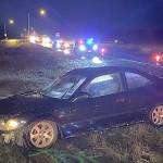 STATE PATROL PHOTO
A Tacoma man driving a stolen vehicle the wrong way on State Route 12 in Elma Tuesday night was arrested after a two-vehicle crash at Third Street.