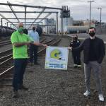 Pictured in the front are REGs Aaron Leatherman and GGHIs Derek Schlaht. In the back are REGs John Doucette and Christina Traxtle.