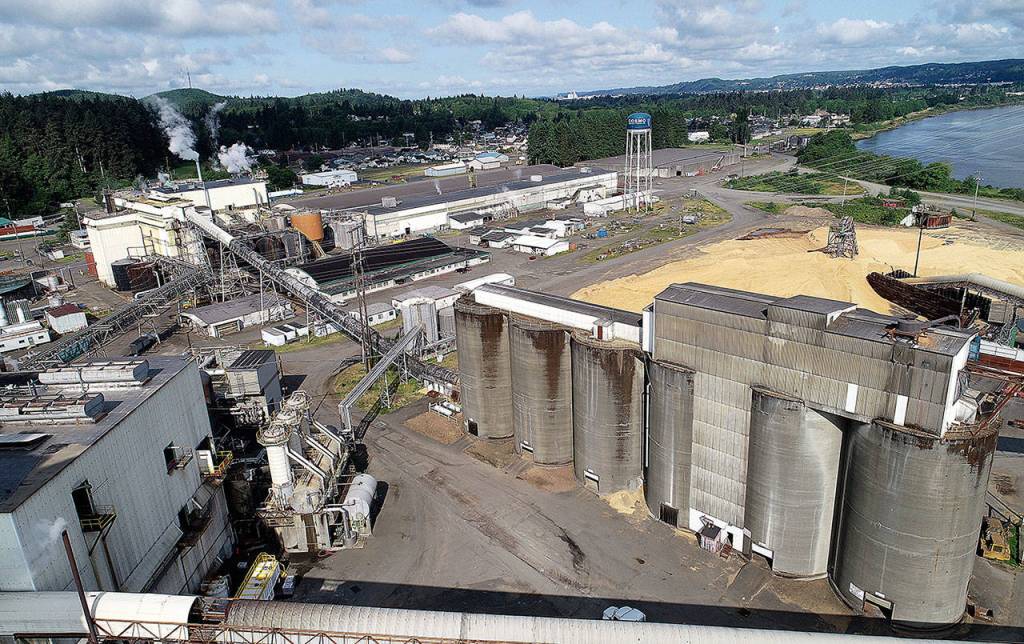 COURTESY PHOTO 
The silos and pulping machine at Cosmo Specialty Fibers.