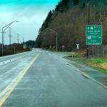 COURTESY HOQUIAM POLICE DEPARTMENT 
A welcome sign, so to speak, greeted drivers on State Route 109 Tuesday afternoon - the road closed signs had come down as the state Department of Transportation reopened the roadway after determining no significant damage that would indicate future slope concerns at the scene of a major slide and subsequent smaller slide that closed the roadway twice over the past two weeks.