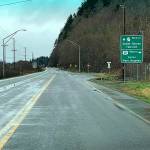 COURTESY HOQUIAM POLICE DEPARTMENT 
A welcome sign, so to speak, greeted drivers on State Route 109 Tuesday afternoon - the road closed signs had come down as the state Department of Transportation reopened the roadway after determining no significant damage that would indicate future slope concerns at the scene of a major slide and subsequent smaller slide that closed the roadway twice over the past two weeks.