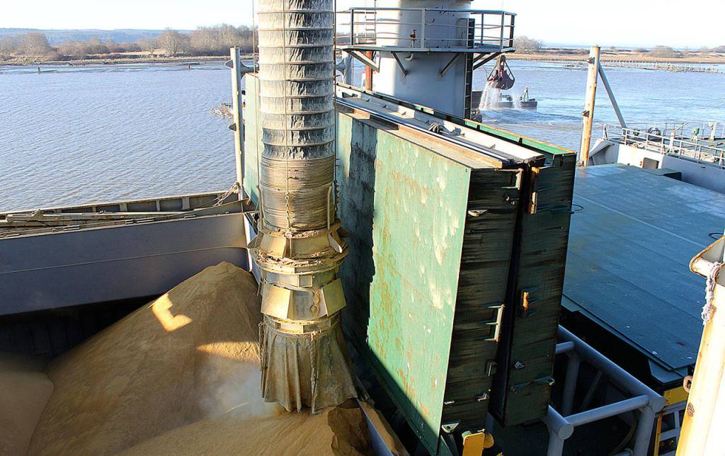 COURTESY PORT OF GRAYS HARBOR 
AGP at the Port of Grays Harbors Terminal 2 brought record export volumes of U.S.-grown and processed agricultural products in 2020.