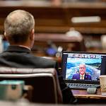 COURTESY PHOTO 
Freshman 19th District Sen. Jeff Wilson, R-Longview, addresses the Senates virtual session Thursday as his bill to allow local voter-approved public safety sales taxes to be used for emergency medical services passes unanimously.