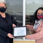 Pacific Beach Elementary School teacher Marci Martin, left, and principal Marlene Perez.