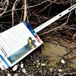 Signs geared to protecting salmon habitat were damaged at the Fraser River near Chilliwack. (Facebook)