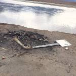 Signs geared to protecting salmon habitat were damaged at the Fraser River near Chilliwack. (Facebook)