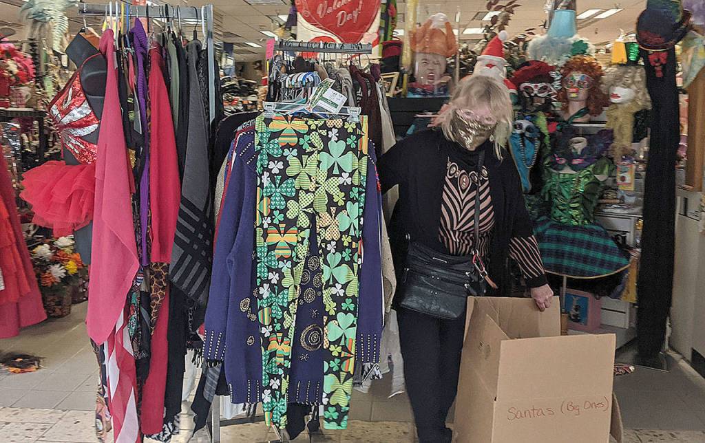 DAVE HAVILAND | THE DAILY WORLD
Gail Andrews, owner of All that Glitters and Pandora’s Box, is worried that she won’t be able to find enough storage space for her store.