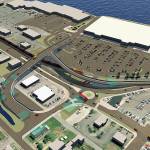 COURTESY CITY OF ABERDEEN 
The latest rendering of the east Aberdeen rail separation project, with a roundabout at South Newell and overpass at Chehalis Street, designed to lessen conflicts between vehicle and rail traffic.