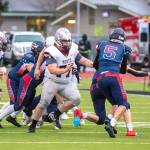 PHOTO BY SHAWN DONNELLY Montesano lineman Kenny Koonrad, seen here against Black Hills on March 19, was named the Defensive MVP of the 1A Evergreen League on Wednesday.