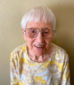 COURTESY PHOTO 
Bridget Birdie Tyler, a resident of Riverside Place in Hoquiam, turns 104 Saturday.