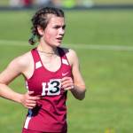 ERIC TRENT | THE CHRONICLE Hoquiams Jane Roloff won the girls 3,200 meter race at a track and field meet on Tuesday in Adna.
