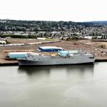 DAVE HAVILAND/THE DAILY WORLD 
The Cape Orlando  docked at the Port of Grays Harbors Terminal 4 in Aberdeen  prepares to load vehicles and equipment for Exercise Talisman Sabre 21 in Australia.