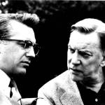 Tribune News Service file photo 
Kevin Costner, left, New Orleans District Attorney Jim Garrison secretly meeting with Colonel X, played by Donald Sutherland in JFK.