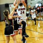 PHOTO BY LARRY BALE 
After emerging as one of the Pacific Leagues top scorers this season, Raymond eighth grader Karsyn Freeman (24) was named to the leagues First Team on Friday.