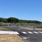 DAN HAMMOCK | THE DAILY WORLD 
The view from Hoquiams new waterfront park at Fifth and Adams before and after four clumps of alder trees were removed by the city after they were deemed hazards.