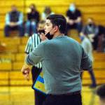 DAILY WORLD FILE PHOTO
Former Elma boys basketball head coach Jeff Niemi, seen here in a game against Hoquiam earlier this season, was let go as the Eagles head coach on Friday, June 11, after four years at the helm of the Eagles program.