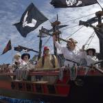 Courtesy KJW Photography and Rusty Scuppers Pirate Daze 
The Half Moon Bay Pirates will be sailing a new 30-foot pirate boat down Westhaven Drive in this years Rusty Scuppers Pirate Daze Parade Sunday in Westport.