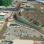 Current rendering of the East Aberdeen rail separation project, showing the overpass and roundabout. (Courtesy City of Aberdeen)